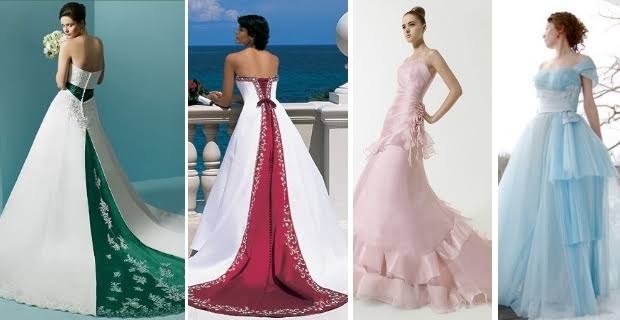 Vestidos de novias coloridos: Gran variedad de significados | Novias